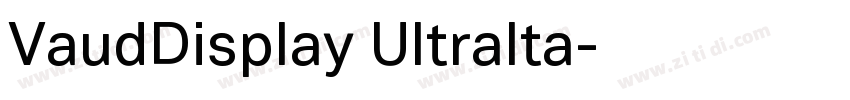 VaudDisplay UltraIta字体转换 VaudDisplay UltraIta字体转换